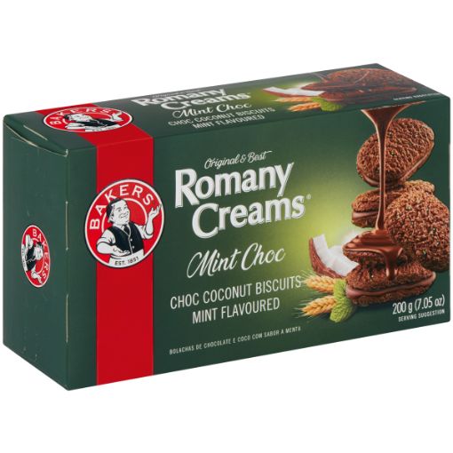 BAKERS ROMANY CREAMS MINT 200G