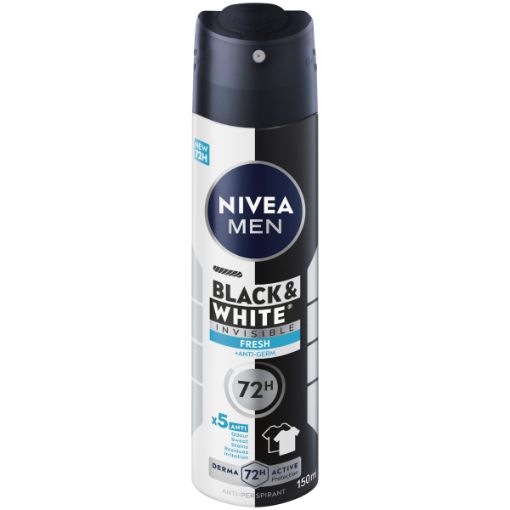 NIVEA MEN INVISIBLE B/W FRSH DEO 150ML
