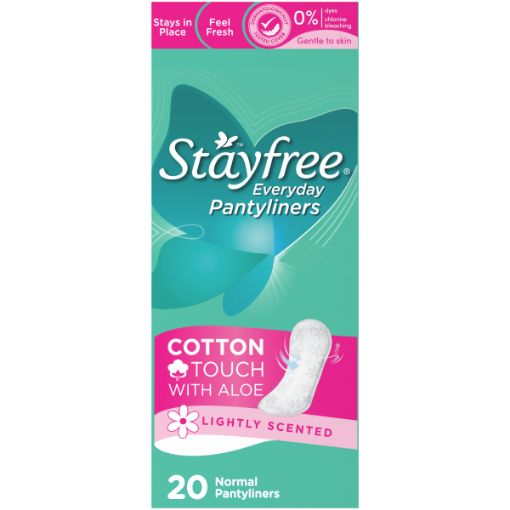 STAYFREE PADS PANTYLINERS NORMAL ALOE