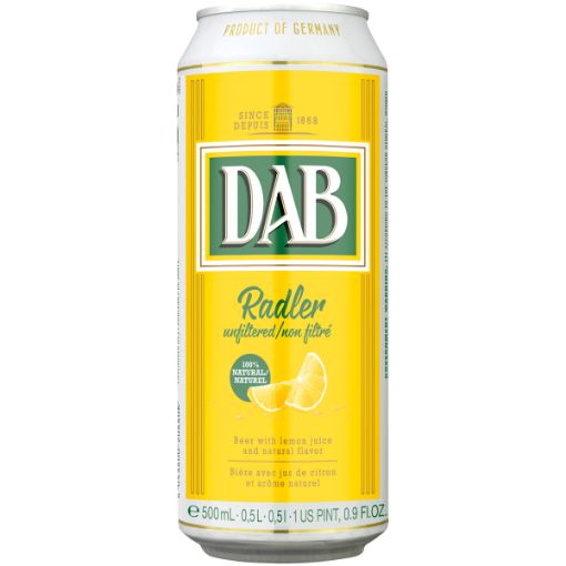 DAB RADLER UNFILTERED LEMON 500ML