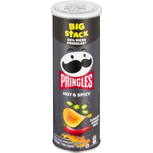 PRINGLES POTATO CHIPS HOT&SPICY 165G