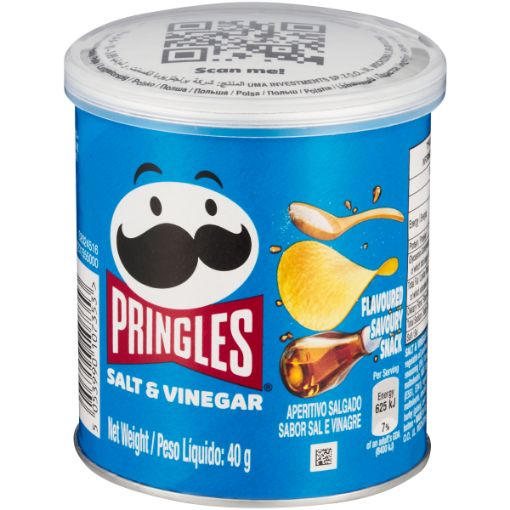 PRINGLES POTATO CHIPS SALT&VINEGAR 40G