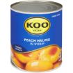 KOO CH GRADE PEACH HALVES 825G