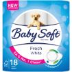 BABY SOFT T/PAPER WHITE 2PLY