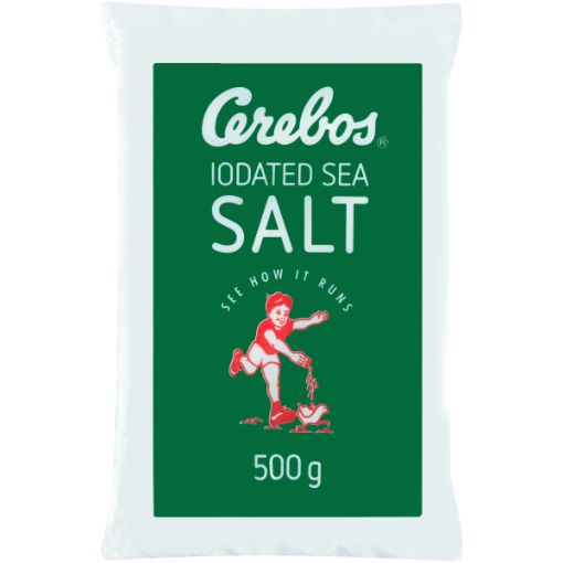 CEREBOS SALT IODATED SEA POLY 500G