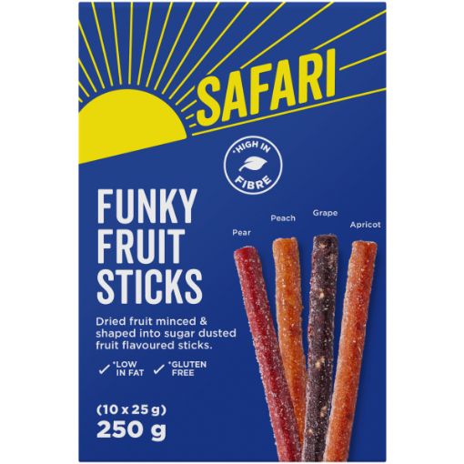 SAFARI FRUIT STIX ASSTD 10X25G