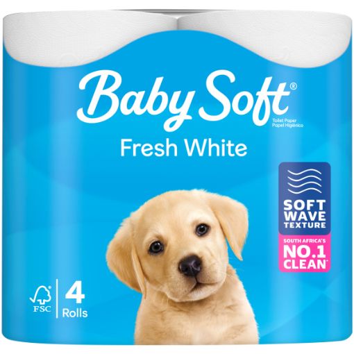 BABY SOFT T/PAPER WHITE 2PLY