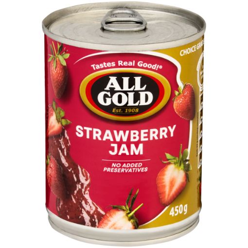 ALL GOLD JAM STRAWBERRY 450G
