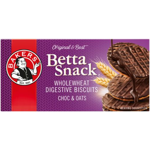 BAKERS BETTA SNACK CHOC&OATS 200G