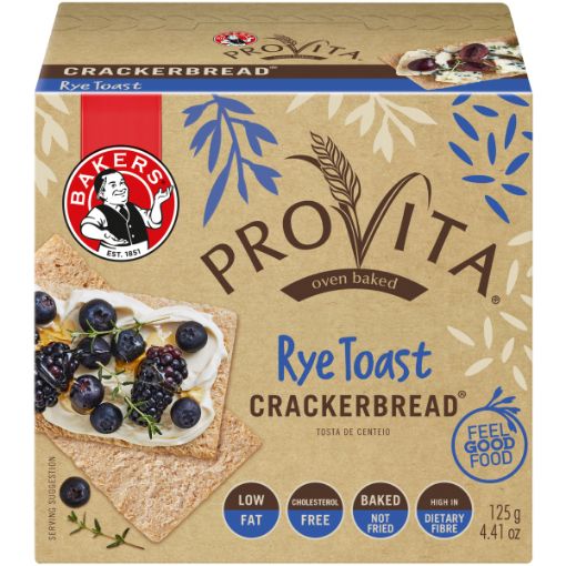 BAKERS CRACKERBREAD RYE 125G