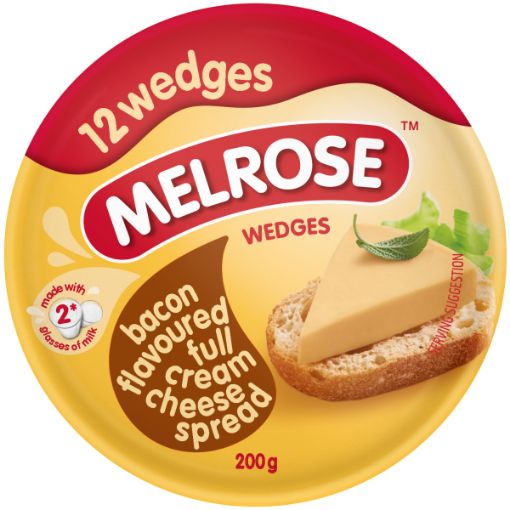 MELROSE BACON CHSE WEDGES 200G