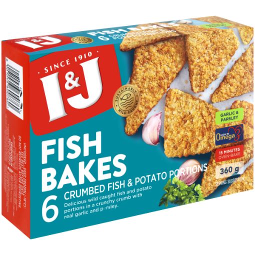 I&J FISH BAKE GARLIC 360G