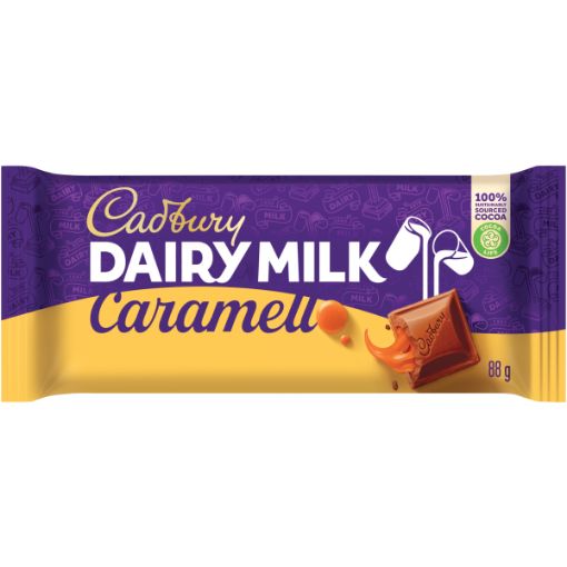 CADBURY D/MILK CHOCO SLAB CARAMEL 88G