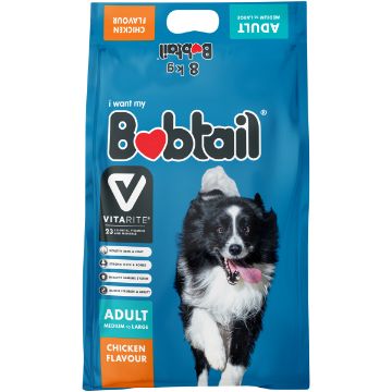 BOBTAIL DOG FOOD MED LRG CHICK ADULT DOGFOOD 8KG
