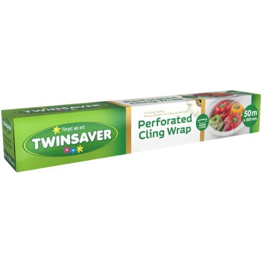 TWINSAVER CLING WRAP PERFORATED 50M