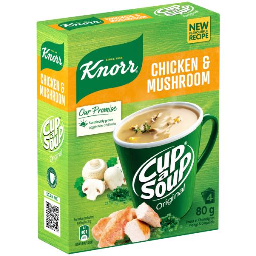 KNORR CUP SOUP CUP A SOUP CHICKEN&MUSHROOM