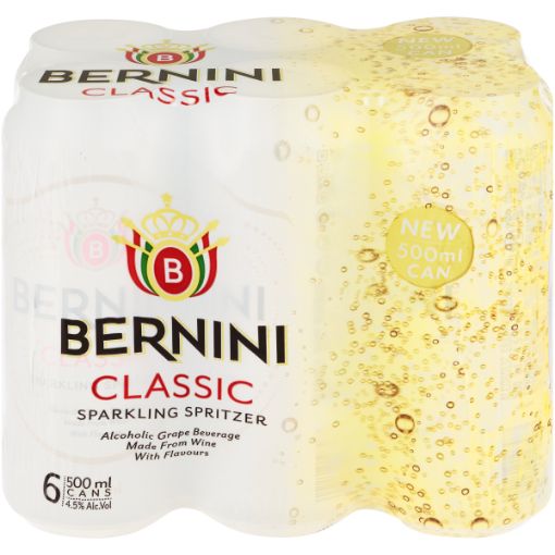 BERNINI CLASSIC CANS 500ML x 6