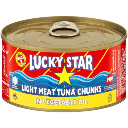 LUCKY STAR TUNA CHUNKS VEG OIL 170G