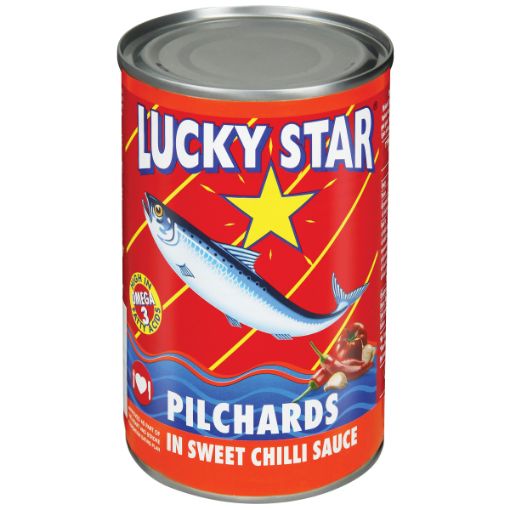 LUCKY STAR PILCHARDS SWEET CHILLI 400G