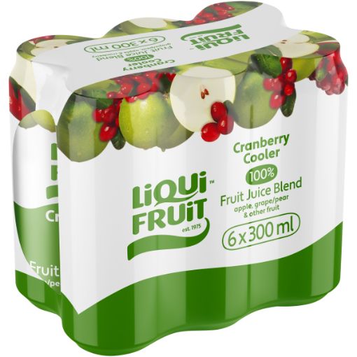 LIQUI-FRUIT L/L CRANBERRY COOLER 300ML x 6