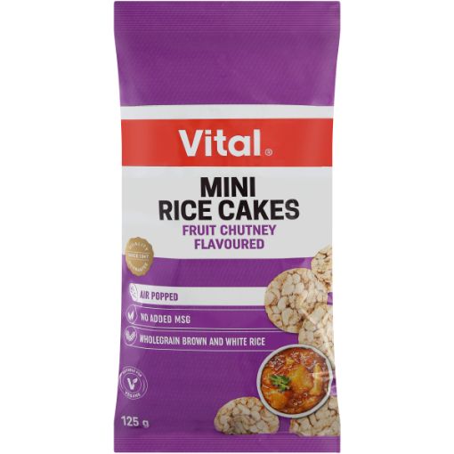 VITAL RICE CAKES FRUIT CHUTNEY 125G