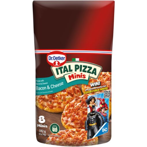 DR OETKER PIZZA BACON&CHEESE MINIS 592G