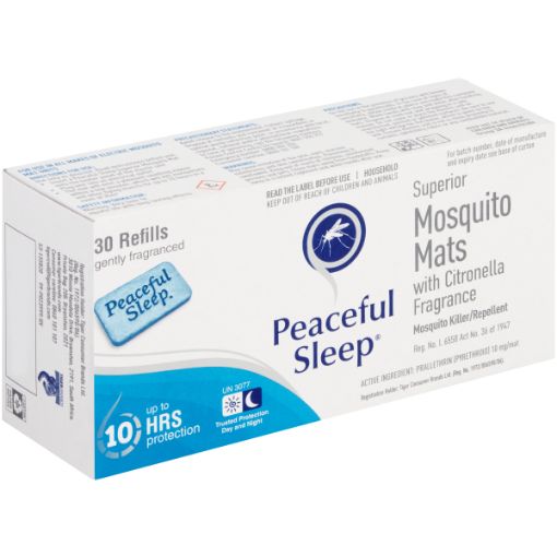 PEACEFUL SLEEP MOSQ REP MATS CITRON 48G