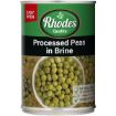 RHODES PEAS PROCESSED 410G