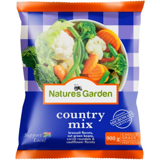 NATURES GARDEN F/VEG COUNTRY MIX 900G