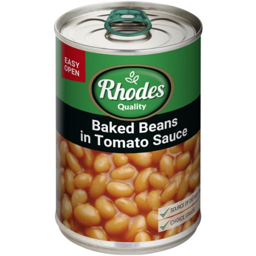 RHODES BEANS IN TOMATO SAUCE 410G