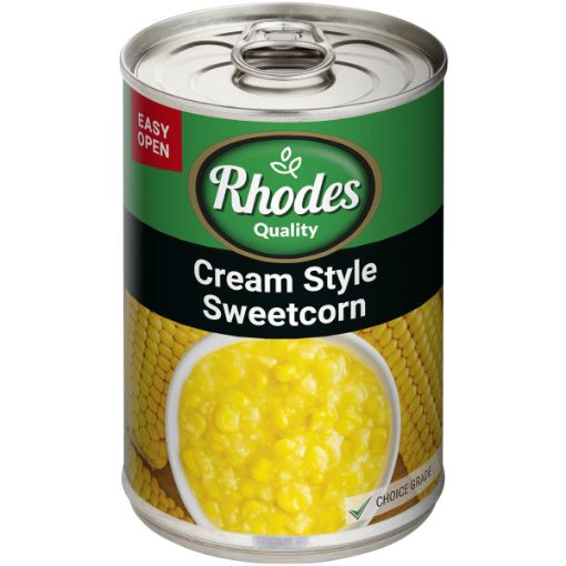 RHODES CREAM STYLE CORN 410G