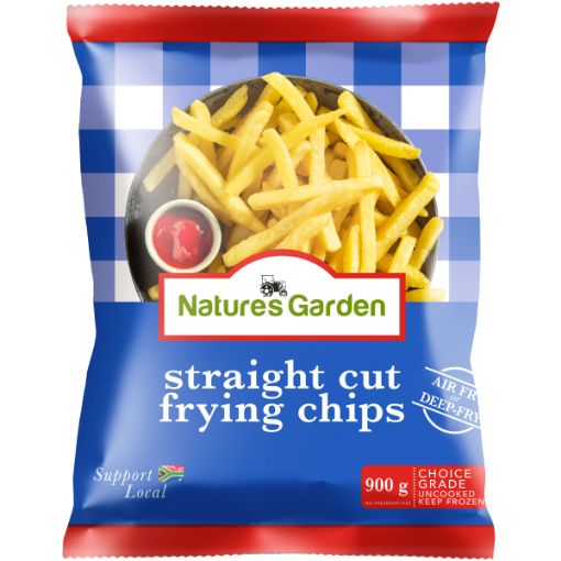 NATURES GARDEN STGHT/C FRYING CHIP 900G