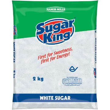 SUGAR KING SUGAR WHITE PLASTIC 2KG