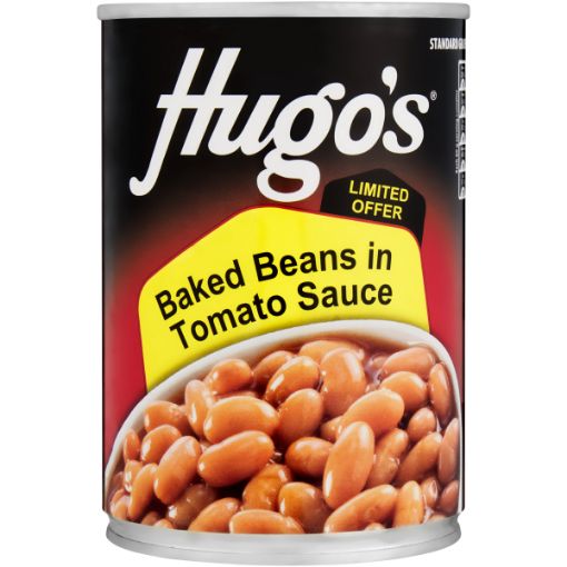 HUGO`S BAKED BEANS IN TOMATO SAUCE 410G