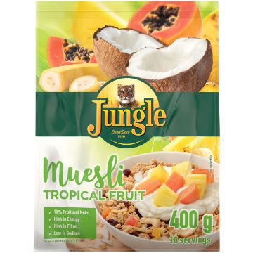 JUNGLE MUESLI TROPICAL 400G