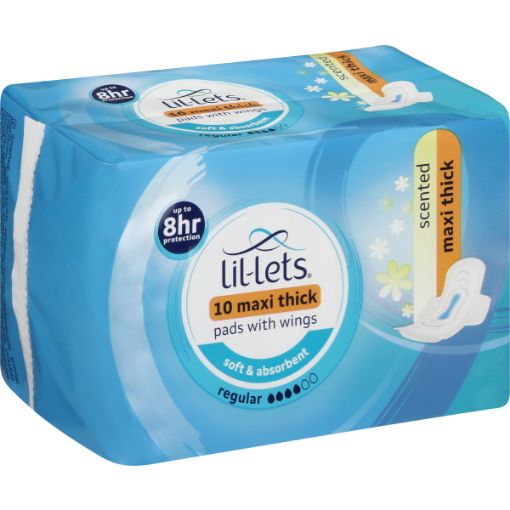 LIL-LETS PADS MAXI REGULAR SCENTED