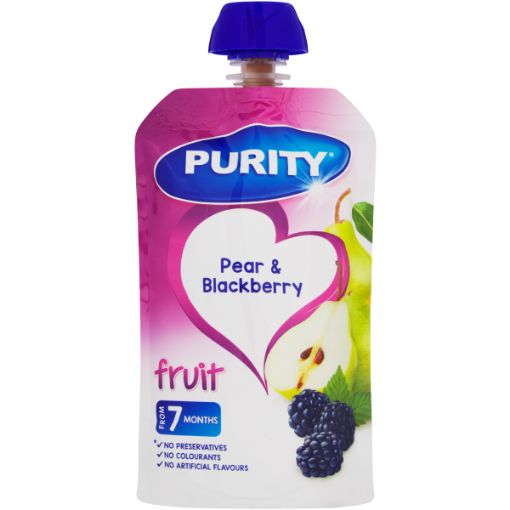 PURITY PUREE PEAR&BLACKBERRY 110ML