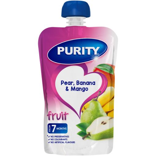 PURITY PUREED PEAR BANANA&MANGO 110ML