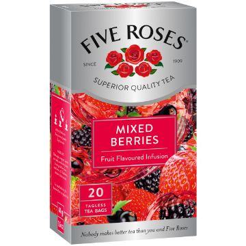 FIVE ROSES TEA FRUIT MIXED BERRIES T/L