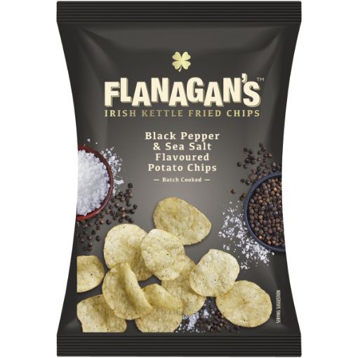 WILLARDS CHIPS FLANAGANS BLK PEPP 120G