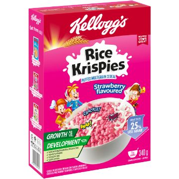 KELLOGG`S RICE KRISPIES STRAWBERRY 340G