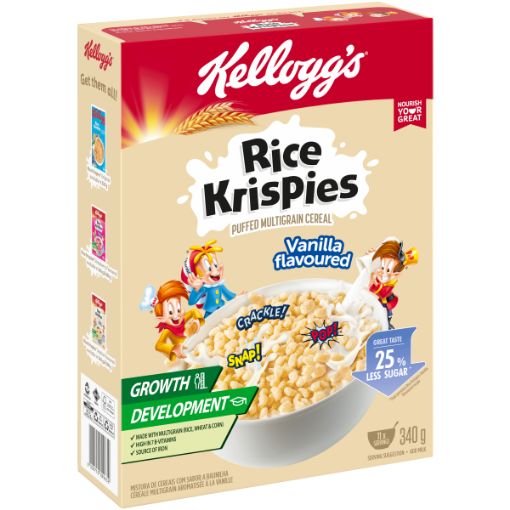 KELLOGG`S RICE KRISPIES VANILLA 340G