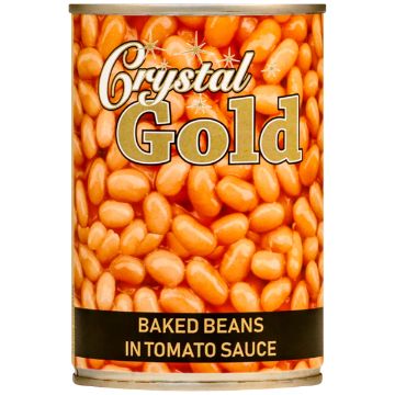CRYSTAL GOLD BEANS IN TOMATO SAUCE 410G