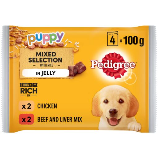 PEDIGREE DOG FOOD MULTIPK PUP CH/BEE IN JELLY