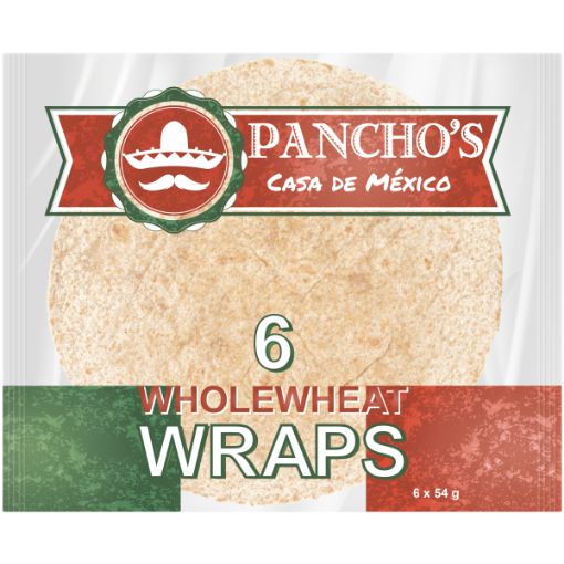 PANCHO`S WRAPS WHOLEWHEAT WRAP 60GR