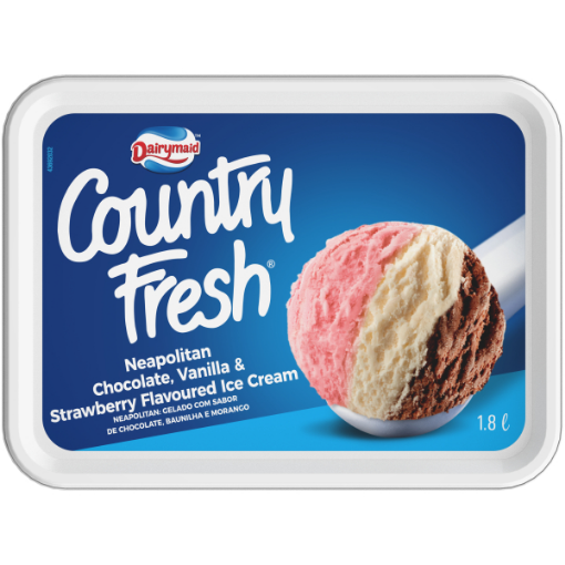 COUNTRY FRESH ICE CREAM NEAPOLITAN  1 x 1.8LT