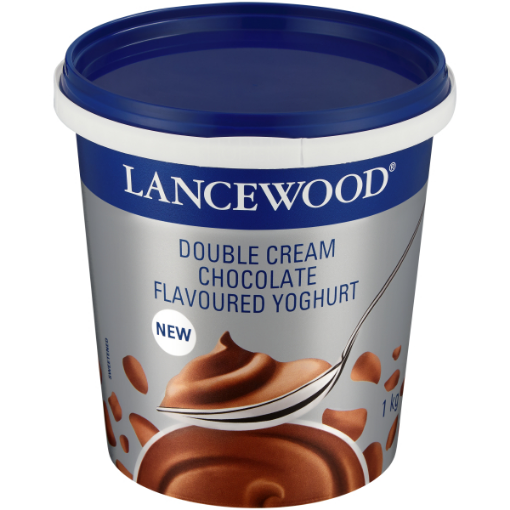 LANCEWOOD YOGHURT DOUBLE CREAM  CHOC  1 x 1KG