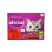WHISKAS CAT FOOD MULTIPACK C/F MEAT IN JELL  1 x EACH