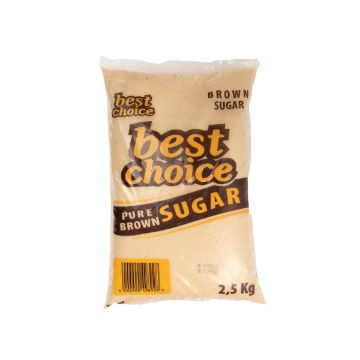 BEST CHOICE LIGHT BROWN SUGAR  1 x 2.5KG